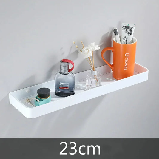 Aluminum Black Corner Wall Shelf for Bathroom and Kitchen Storage