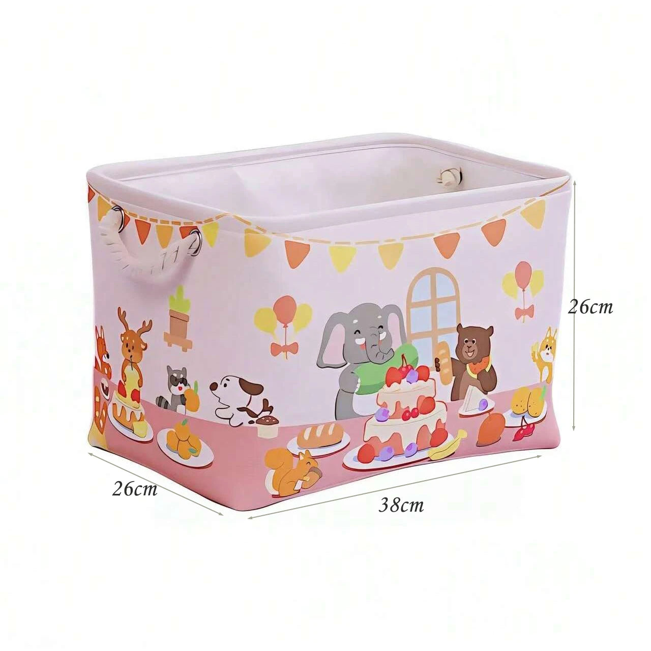 Cotton Linen Folding Storage Baskets for Kids' Toys, Clothing, and Miscellaneous Items - Versatile Storage Solution and Laundry Basket
