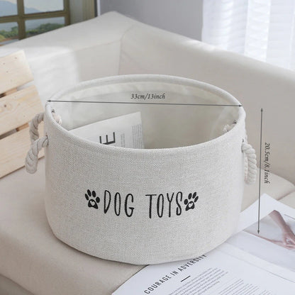 Cotton Linen Folding Storage Baskets for Kids' Toys, Clothing, and Miscellaneous Items - Versatile Storage Solution and Laundry Basket