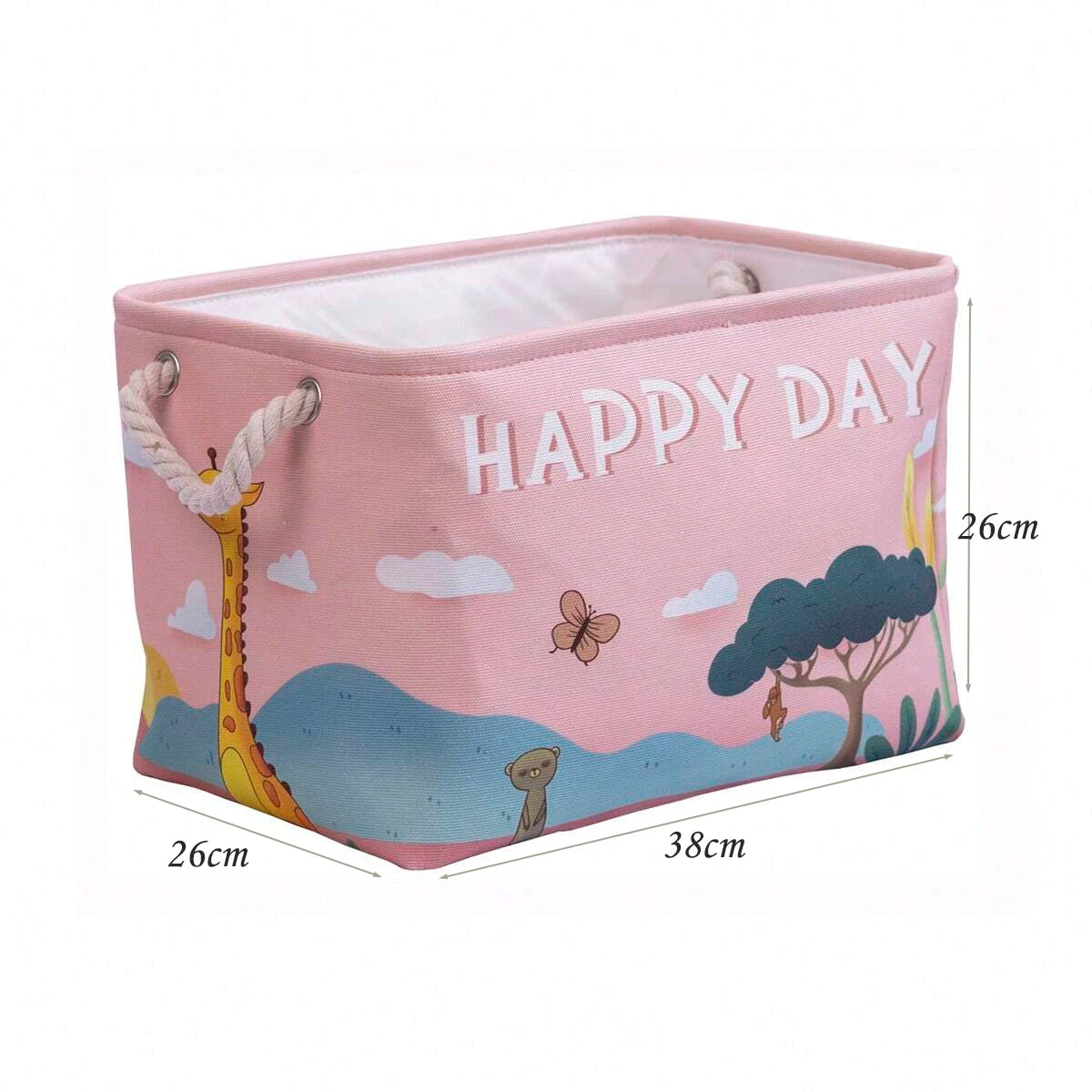 Cotton Linen Folding Storage Baskets for Kids' Toys, Clothing, and Miscellaneous Items - Versatile Storage Solution and Laundry Basket