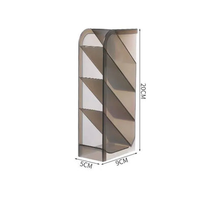 Multifunctional 4-Grid Desktop Organizer for Pens and Makeup - Versatile Storage Solution for School and Office Accessories