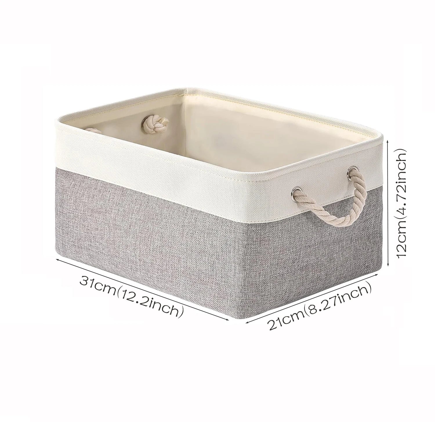 Cotton Linen Folding Storage Baskets for Kids' Toys, Clothing, and Miscellaneous Items - Versatile Storage Solution and Laundry Basket