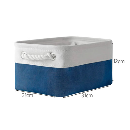Cotton Linen Folding Storage Baskets for Kids' Toys, Clothing, and Miscellaneous Items - Versatile Storage Solution and Laundry Basket