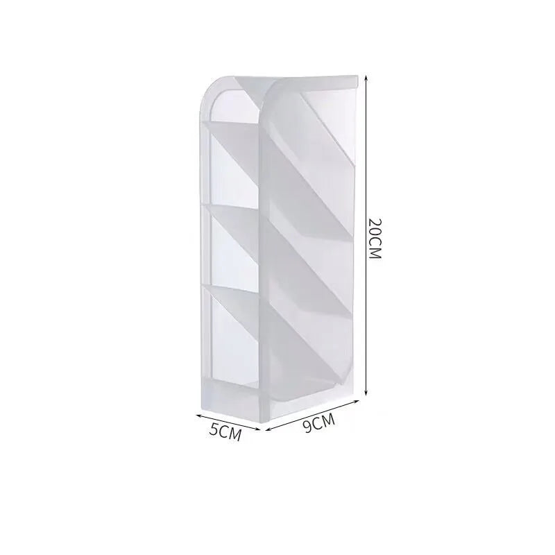 Multifunctional 4-Grid Desktop Organizer for Pens and Makeup - Versatile Storage Solution for School and Office Accessories