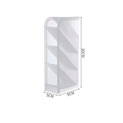 Multifunctional 4-Grid Desktop Organizer for Pens and Makeup - Versatile Storage Solution for School and Office Accessories