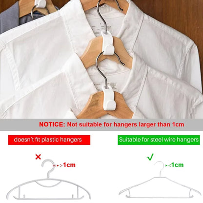 Compact Wardrobe Connector Hangers for Space-Saving Clothing Organization
