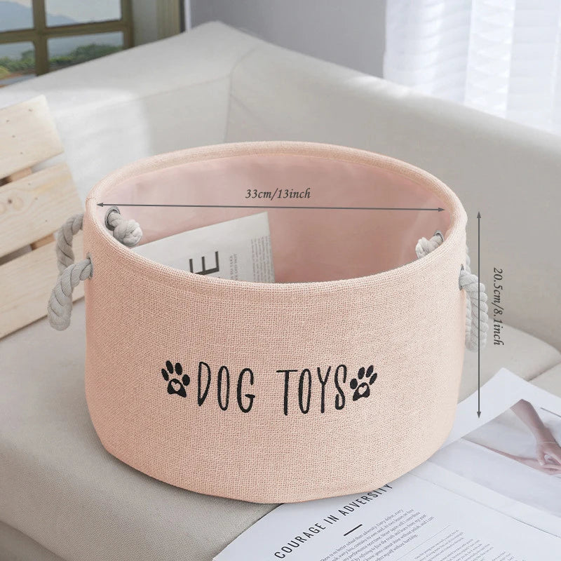 Cotton Linen Folding Storage Baskets for Kids' Toys, Clothing, and Miscellaneous Items - Versatile Storage Solution and Laundry Basket