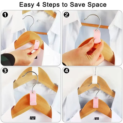 Compact Wardrobe Connector Hangers for Space-Saving Clothing Organization