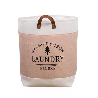 Cotton Linen Folding Storage Baskets for Kids' Toys, Clothing, and Miscellaneous Items - Versatile Storage Solution and Laundry Basket